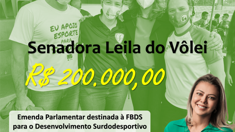 Emenda confirmada de Leila do Volei 200K 2022