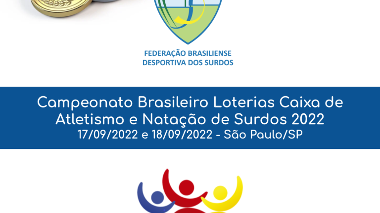 Cartaz Resultados do Brasileiro de Atletismo e Natação 2022