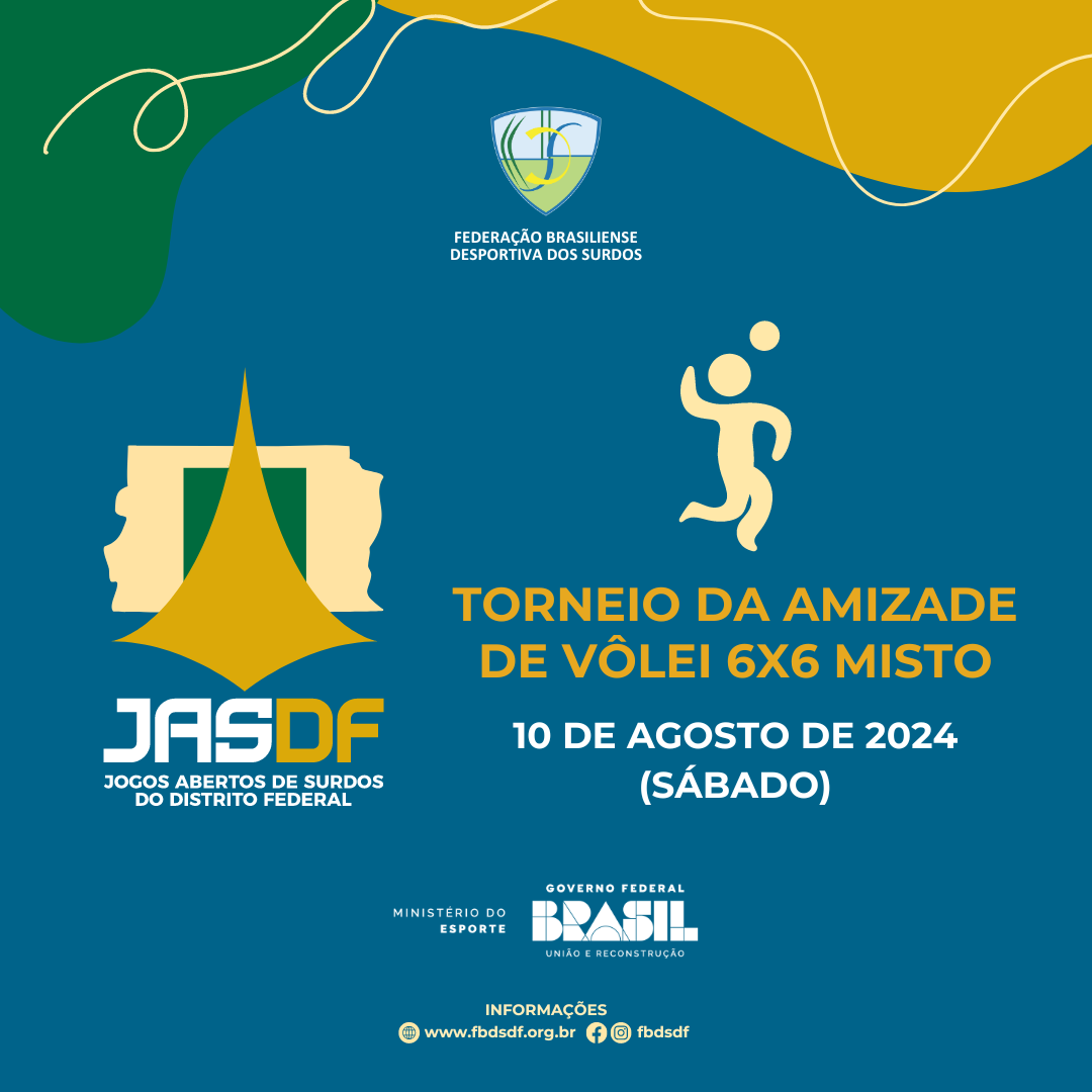 Cartaz JASDF 2024 - FBDS Volei misto nova data