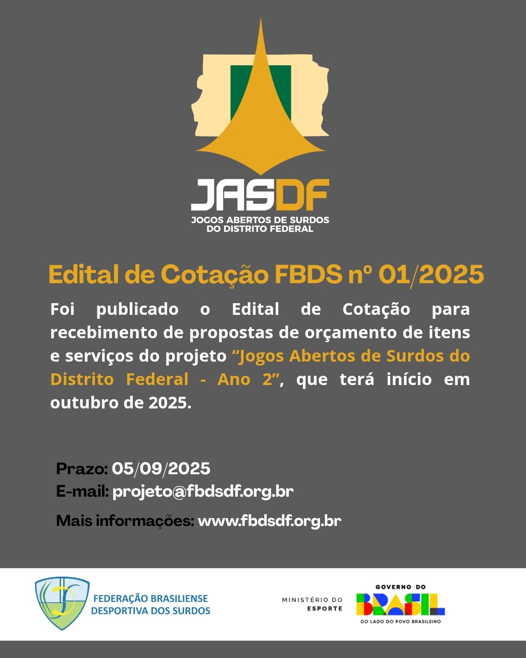 Cartaz do Edital de Cotacao
