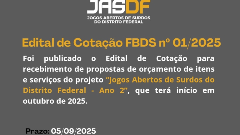 Cartaz do Edital de Cotacao