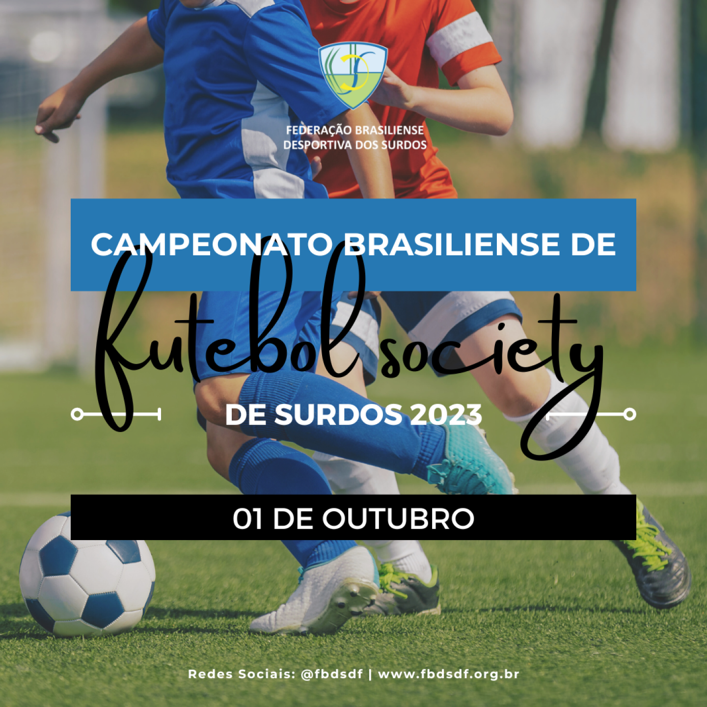 Cartaz Brasiliense de Futebol Society 2023 - FBDS