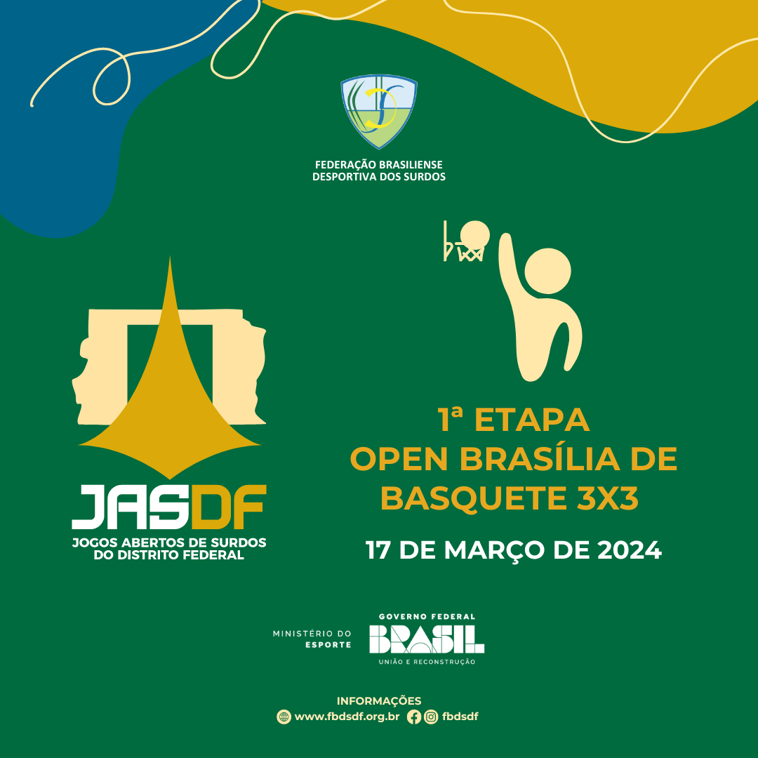 Cartaz JASDF 2024 - 1 Etapa Basquete 3x3