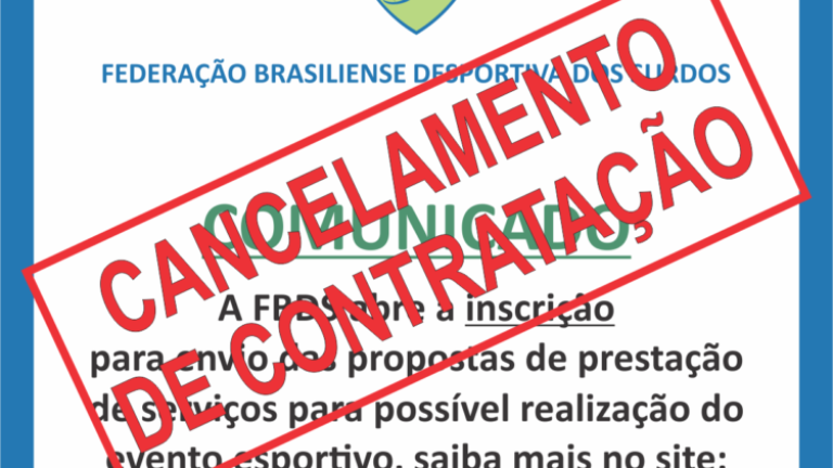 Cartaz Cancelamento de Serviços JASDF.futsal2020