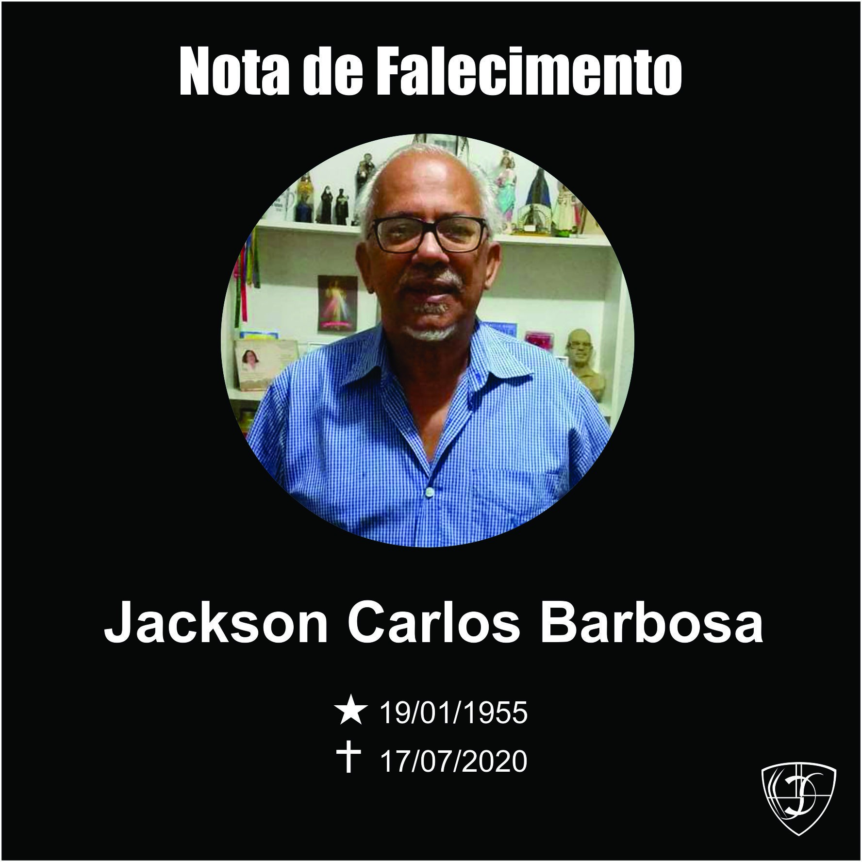 Nota de Falecimento - Jackson Barbosa