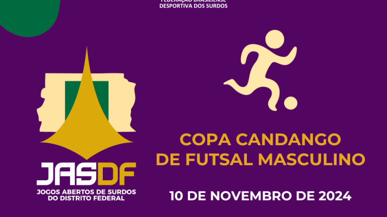 Cartaz JASDF 2024 - FBDS Candango de Futsal