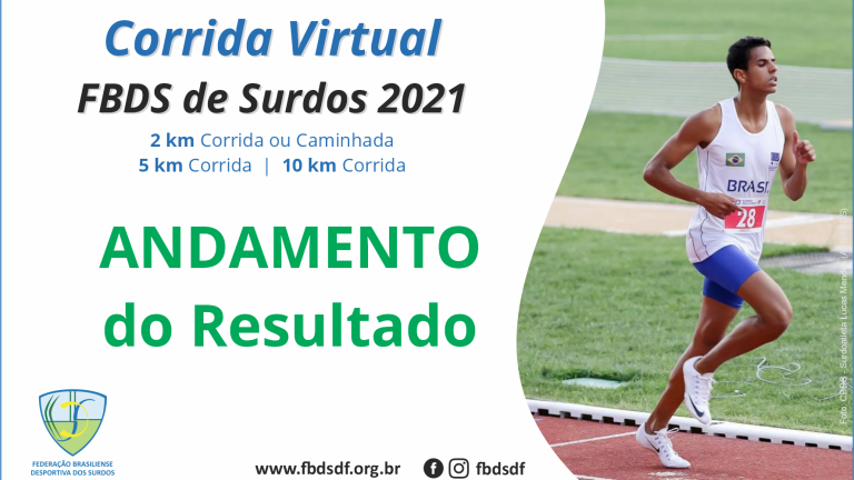 Cartaz Corrida Virtual 2021 ANDAMENTO RESULTADO - Site