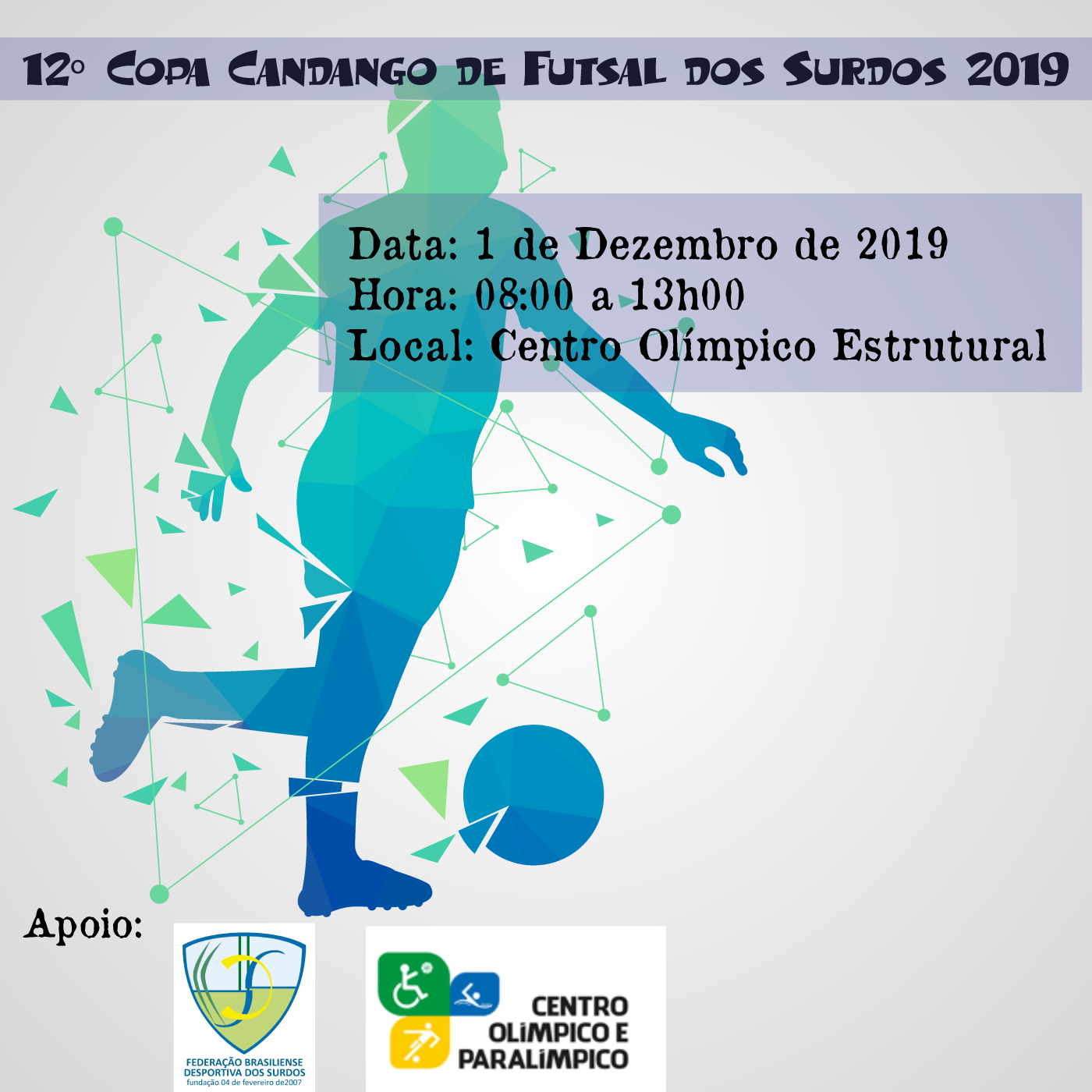 Cartaz - 12 Copa Candanga de Futsal