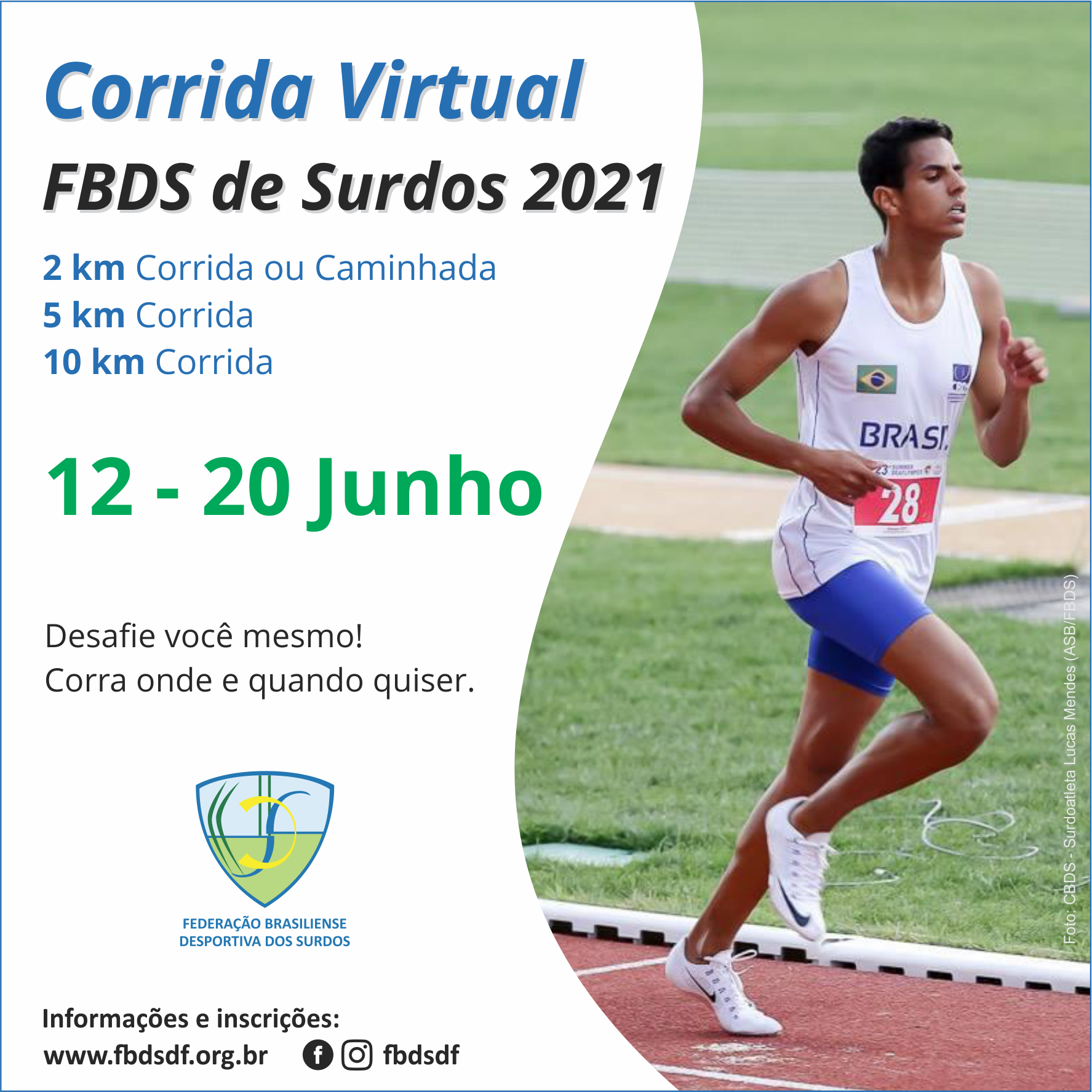 Cartaz Corrida Virtual 2021 - Quadrado