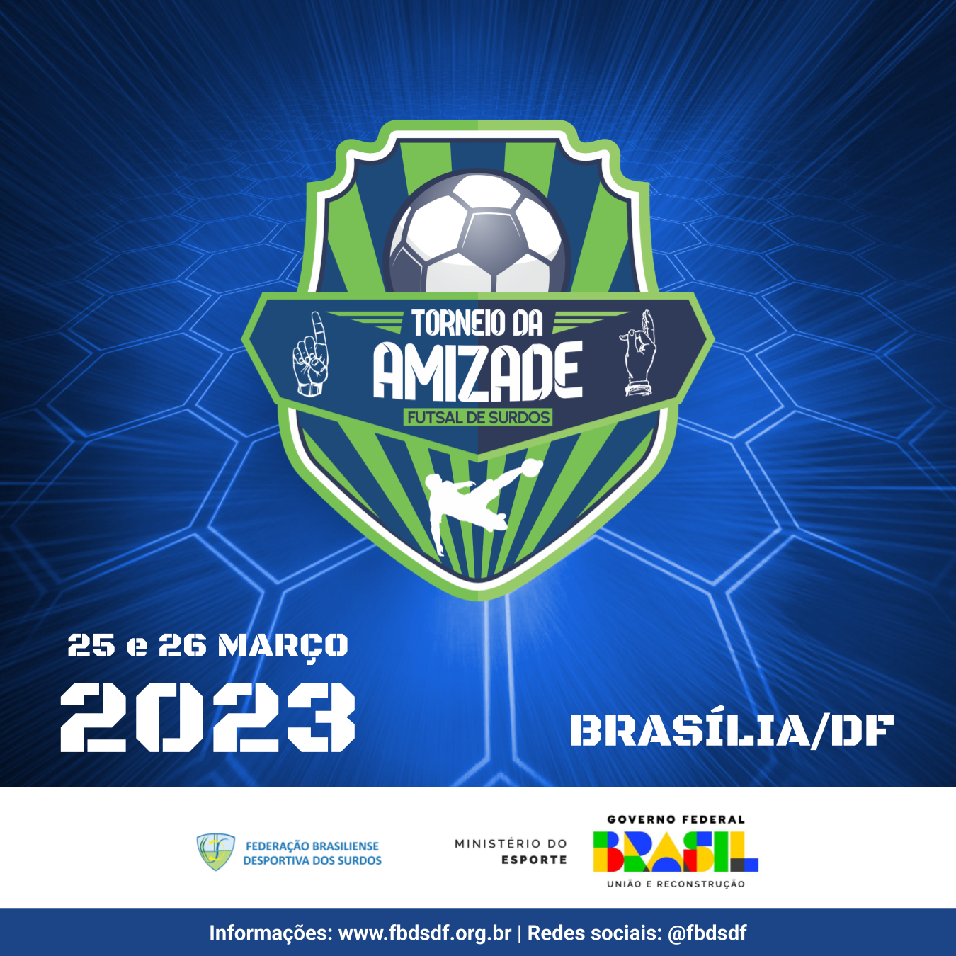 CARTAZ Amizade de Futsal 2023 - novo governo
