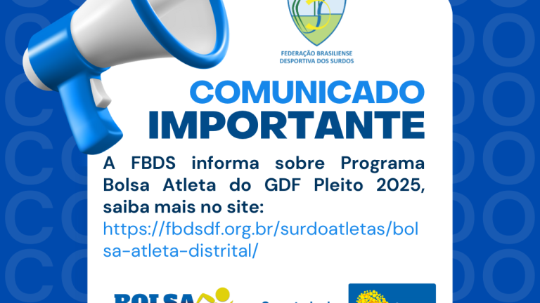 Aviso Bolsa Atleta DF